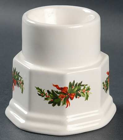 Christmas Heritage Hurricane Lamp No Globe
