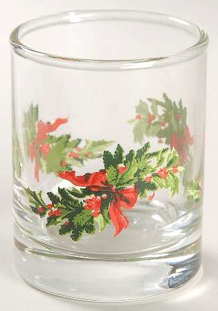 Christmas Heritage Glassware Votive Candleholder