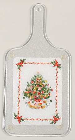 Christmas Heritage Acrylic 1 Handle Rectangular Cutting Board
