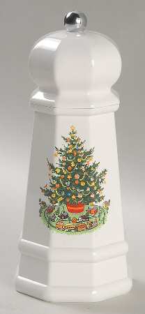 Christmas Heritage Plastic Pepper Mill