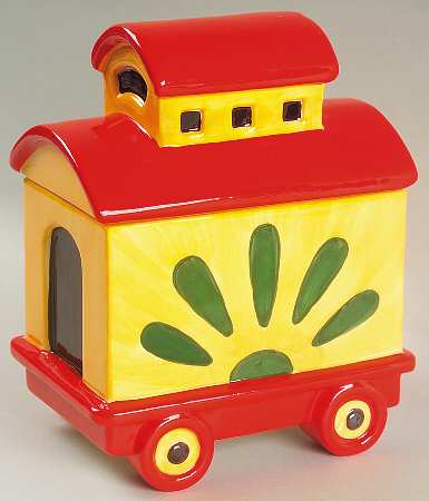 Christmas Heritage Caboose Candy Train W/Lid
