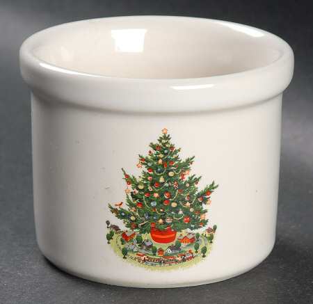 Christmas Heritage Open Cheese Crock
