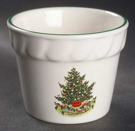 Christmas Heritage Votive Flower Pot