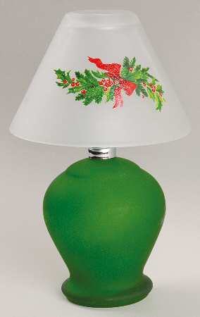 Christmas Heritage Tea Light Lamp with Shade