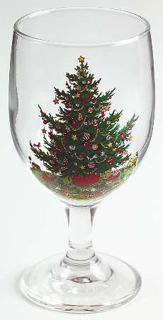 Christmas Heritage 8 Oz Glassware Goblet