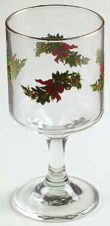 Christmas Heritage 6 Oz Glassware Wine