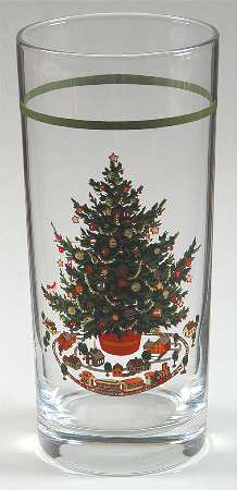 Christmas Heritage Glassware Tall Tumbler