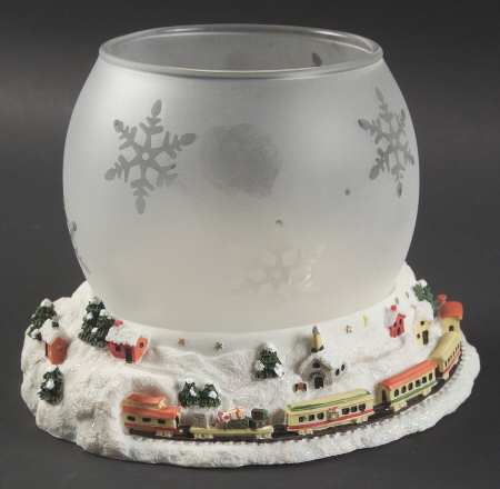 Christmas Heritage 2 Piece Sculptured Tea Light Globe