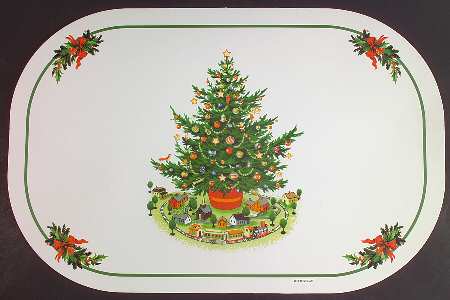 Christmas Heritage Vinyl Placemat