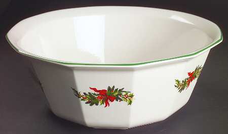 Christmas Heritage 12" Large Salad Serving Bowl