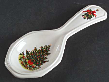 Christmas Heritage Spoon Rest/Holder (Holds 1 Spoon)