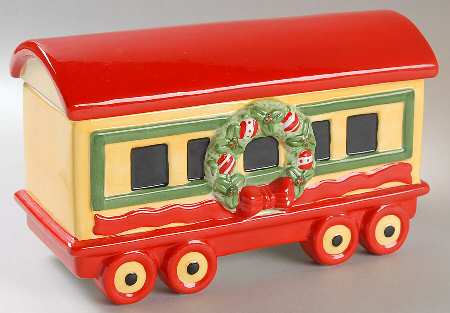 Christmas Heritage Candy Train Passenger Car with Lid