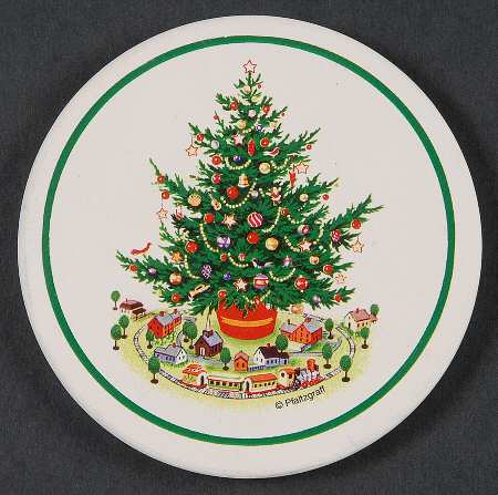 Christmas Heritage Cork Back Round Coaster