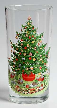 Christmas Heritage 10 Oz Glassware Tumbler