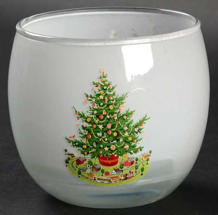 Christmas Heritage Glassware Votive Candleholder
