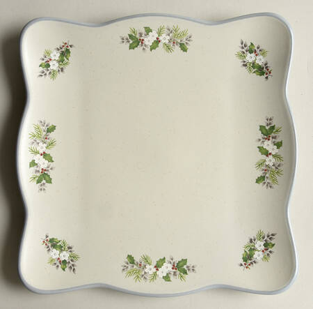 Christmas Heirloom 8" Square Buffet Plate