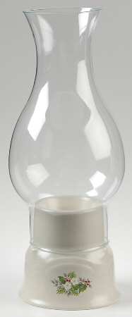 Christmas Heirloom Hurricane Lamp & Globe