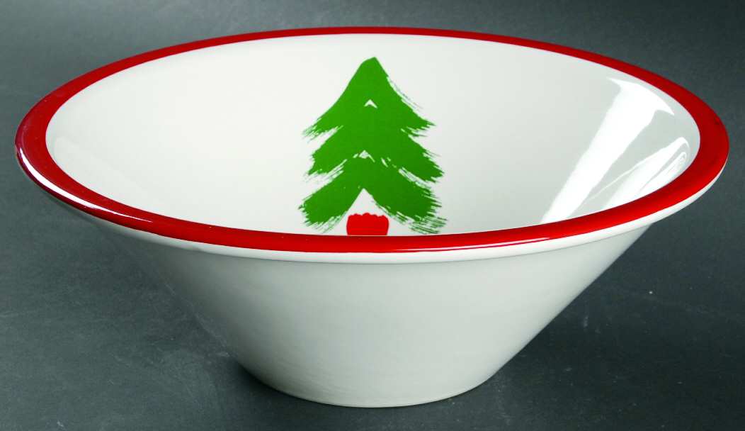Christmas 9" Round Vegetable Bowl