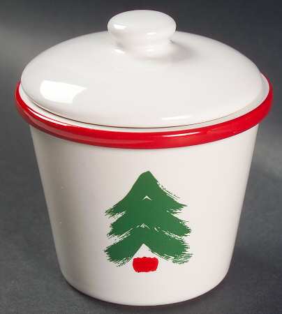 Christmas Sugar Bowl & Lid