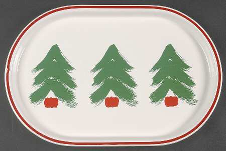 Christmas 15" Oval Serving Platter