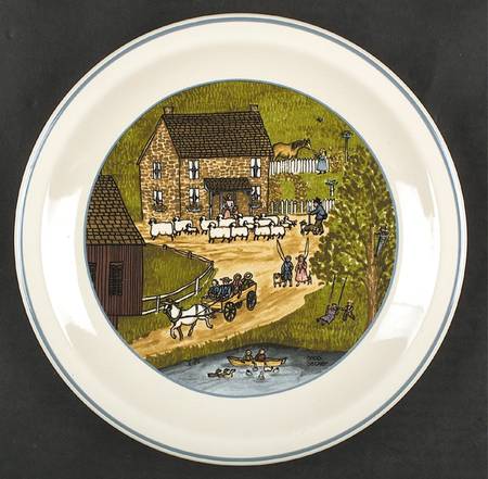 Country Collection A Country Summer Dinner Plate