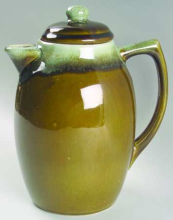 Copper Green Coffee Pot & Lid