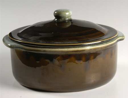 Copper Green 2 Qt Round Covered Casserole