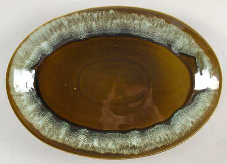Copper Green 13" Oval Serving Platter