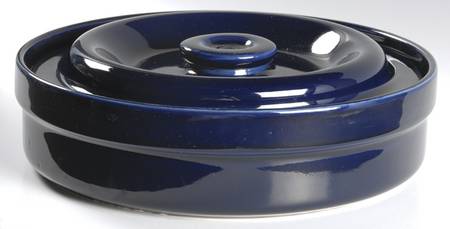 Compatibles Blue 2 Qt Round Covered Casserole