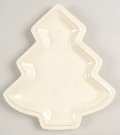 Color Medley Buff Matte Small Tree Shaped Dish