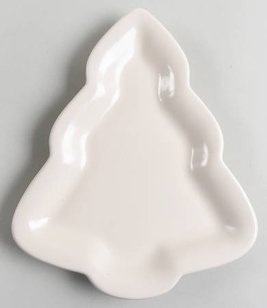 Color Medley Buff Matte Large Tree Shaped Dish