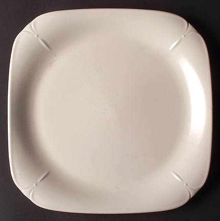 Color Medley Buff Matte 12" Square Serving Platter