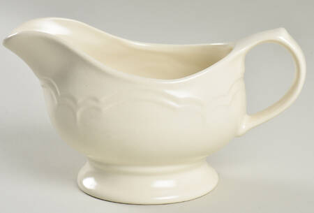 Color Medley Buff Matte Gravy Boat