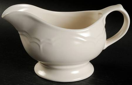 Color Medley Buff Matte Gravy Boat