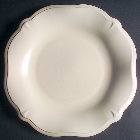 Color Medley Buff Matte Sculpted Round Server/Chip Tray