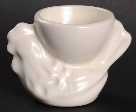Color Medley Buff Matte Figural Egg Cup