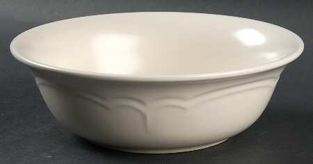 Color Medley Buff Matte 8" Round Vegetable Bowl