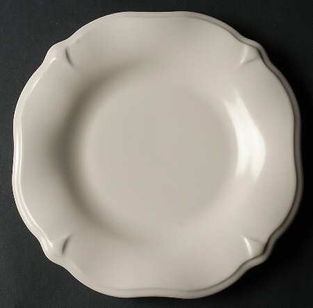 Color Medley Buff Matte Sculpted Luncheon Plate