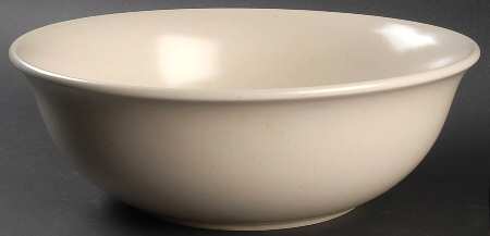 Color Medley Buff Matte 10" Round Serving Bowl