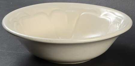 Color Medley Buff Matte 7" Floral Embossed Bowl