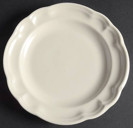 Color Medley Buff Matte Salad Plate