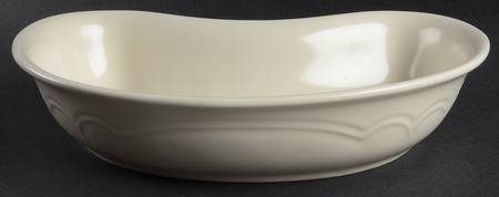 Color Medley Buff Matte Crescent Bowl