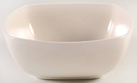 Color Medley Buff Matte 9" Square Vegetable Bowl