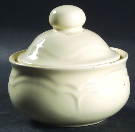 Color Medley Straw (Yellow) Sugar Bowl & Lid