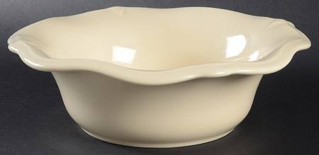 Color Medley Straw (Yellow) Large Round Fluted Bowl