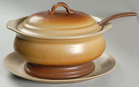 Cottage Tureen & Lid w/Ladle & Underplate