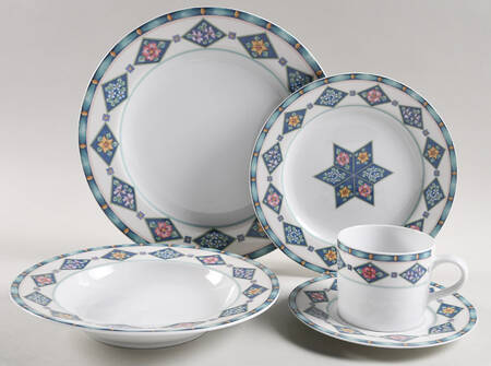 Crystaflora 5 Piece Place Setting