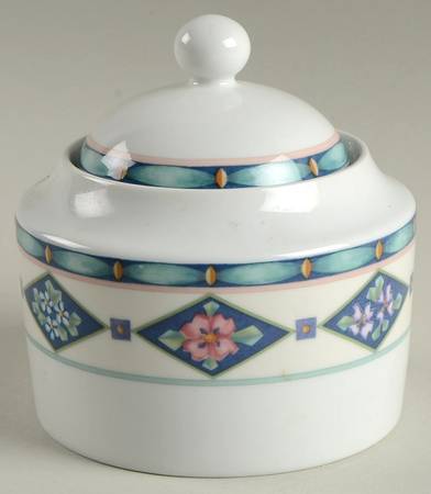 Crystaflora Sugar Bowl & Lid
