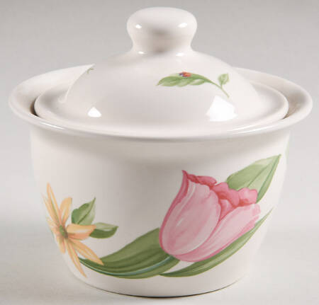 Dahlia Sugar Bowl & Lid