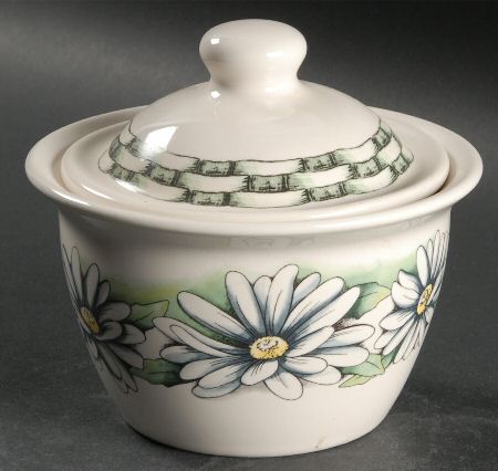 Daisies Sugar Bowl & Lid